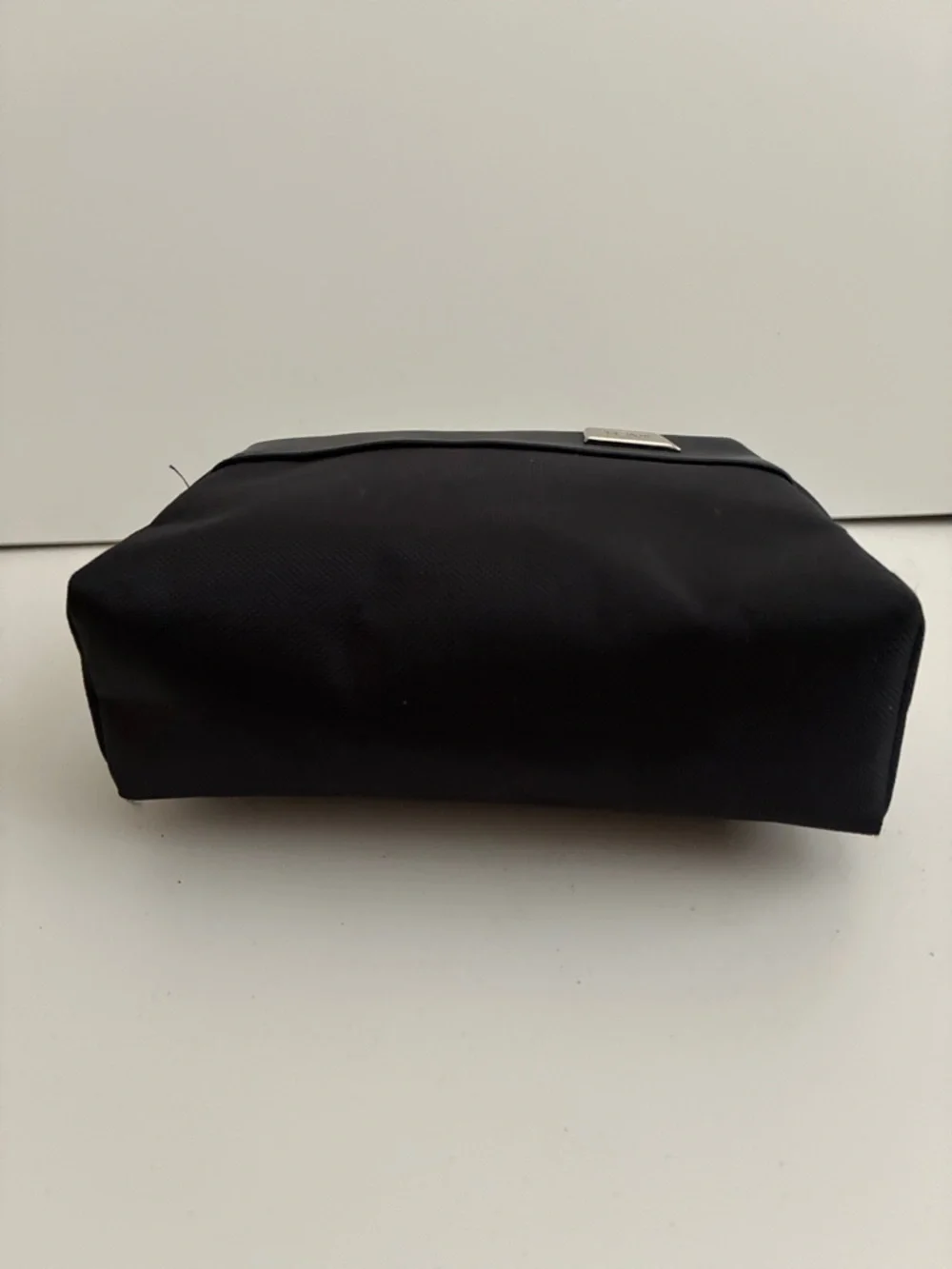 Tumi Black Men's Toiletry Pouch with Gold Accent